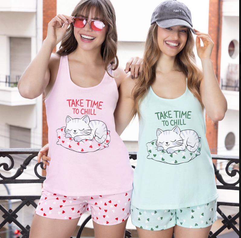 Lencatex Pijama Corazones
